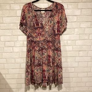 EUC Knox Rose Boho Tiered Dress